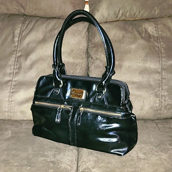 Marc Fisher Black Faux Leather handbag - Picture 1 of 16